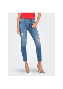 Only Skinny-fit-Jeans &raquo;ONLBLUSH MID WAIST ANK RW SKINNY DES DNM&laquo; blau, Gr&ouml;&szlig;e M (38)