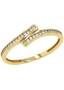 Amor Fingerring &raquo;2036934/-35/-36/-37/-7402&laquo; mit Zirkonia (synth.) goldfarben, Gr&ouml;&szlig;e 56