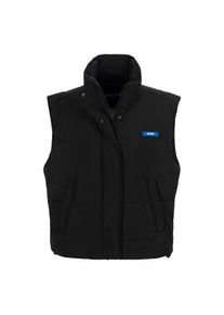 HUGO Blue Kurzweste &raquo;Fae&laquo; mit Hugo Silicon Badge auf der Brust schwarz, Gr&ouml;&szlig;e L