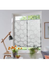 my home Plissee &raquo;BELUM&laquo; Lichtschutz ohne Bohren verspannt im Fixma&szlig;, Ausbrenner, Kreise, Blumen, Klemmtr&auml;ger
