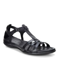 Ecco Riemchensandale &raquo;FLASH&laquo; , Sommerschuh, Sandalette, Klettschuh, im Metallic-Look schwarz, Gr&ouml;&szlig;e 36