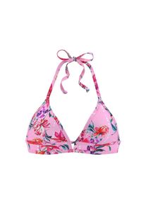 Sunseeker Triangel-Bikini-Top &raquo;Modern&laquo; mit floralem Design rosa, Gr&ouml;&szlig;e 40