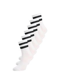 YSABEL MORA Socken 6 Stk. tlg. Anti-Druck-B&uuml;ndchen, Viskosemix, weich, bequem wei&szlig;, Gr&ouml;&szlig;e 43-46