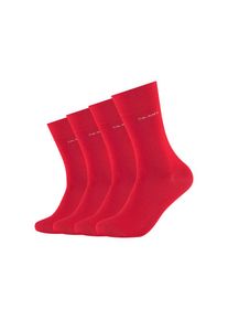 Camano Socken &raquo;ca-soft&laquo; 4 Paar, 4 Stk. tlg. mit verst&auml;rktem Fersen- und Zehenbereich rot, Gr&ouml;&szlig;e 39-42