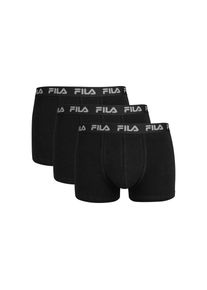 Fila Boxershorts &raquo;MAN BOXER SHORTS&laquo; 3er Pack, mit elastischem Logobund schwarz, Gr&ouml;&szlig;e S