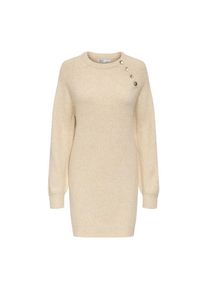 Only Strickkleid &raquo;ONLFI LIFE LS BUTTON ONEC DRESS ZL KNT&laquo; beige, Gr&ouml;&szlig;e S