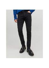 Jack & Jones Jack & Jones Slim-fit-Jeans &raquo;JJIGLENN Jeans mit schmaler Beinform und Stretch f&uuml;r Komfort&laquo; Denim/Jeans, modisch, slim fit, Baumwollmischung schwarz, 