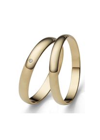Firetti Trauring &raquo;Schmuck Geschenk Gold 375 Hochzeit Ehering "LIEBE"&laquo; Made in Germany, wahlweise mit oder ohne Brillant goldfarben, Gr&ouml;&szlig;e 70