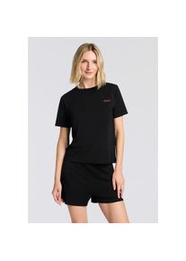 HUGO Underwear T-Shirt mit rundem Ausschnitt, regular fit, toniges Markenlogo schwarz, Gr&ouml;&szlig;e S
