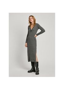 Pepe Jeans Strickkleid &raquo;IZABEL DRESS&laquo; mit dekorativer Knopfleiste grau, Gr&ouml;&szlig;e XL