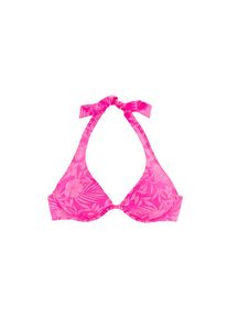 Venice Beach B&uuml;gel-Bikini-Top &raquo;Moloka&laquo; mit tropischem Print pink, Gr&ouml;&szlig;e 40