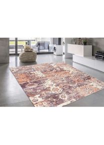 my home Teppich &raquo;Salma&laquo; rechteckig 10 mm H&ouml;he Vintage Design, Wohnzimmer