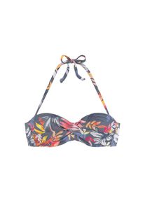 Vivance B&uuml;gel-Bandeau-Bikini-Top &raquo;Leilani&laquo; in getwisteter Optik grau, Gr&ouml;&szlig;e 34