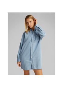 Calvin Klein Jeans Jeanskleid &raquo;TENCEL LOOSE SHIRT DENIM DRESS&laquo; Brusttasche mit Logostickerei blau, Gr&ouml;&szlig;e XS (34)