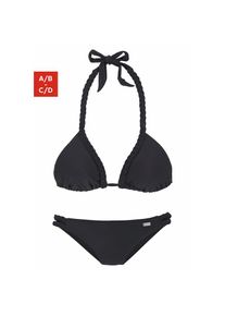 Buffalo Triangel-Bikini mit geflochtenen Details schwarz, Gr&ouml;&szlig;e 36
