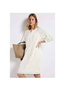 Street One Midikleid Ohne Taschen mit Lockstickerei wei&szlig;, Gr&ouml;&szlig;e 42