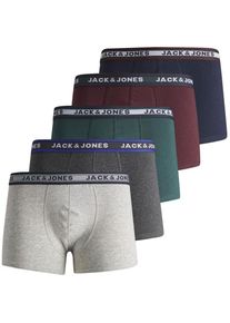 Jack & Jones Jack & Jones Junior Trunk &raquo;JACOLIVER eng anliegend mit elastischem Bund&laquo; Packung, 5 Stk. meliert, modisch, eng, Jersey gr&uuml;n, Gr&ouml;&szlig;e 176