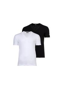 Dsquared2 T-Shirt &raquo;T-Shirt TWIN PACK V-NECK T-SHIRT 2er Pack&laquo; schwarz, Gr&ouml;&szlig;e XL