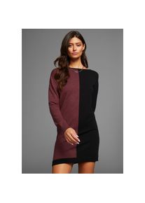 Laura Scott Strickkleid Ohne Taschen mit zweifarbigem Colourblock Design bunt, Gr&ouml;&szlig;e 42