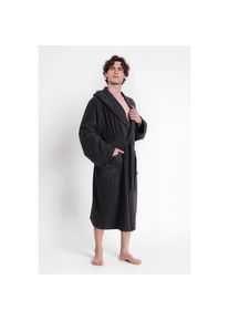 Bruno Banani Herrenbademantel &raquo;Clement, ideal f&uuml;r Sauna & Spa, Hotelbademantel, Morgenmantel&laquo; 1 Stk. 100% Baumwolle, einfarbig, gl&auml;nzende Streifen-