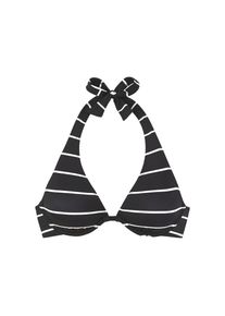 Bench. B&uuml;gel-Bikini-Top &raquo;Jules&laquo; in Streifen-Optik schwarz, Gr&ouml;&szlig;e 36