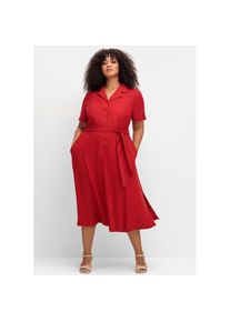 sheego by Joe Browns Druckkleid &raquo;Kleid&laquo; Eingrifftaschen rot, Gr&ouml;&szlig;e 50