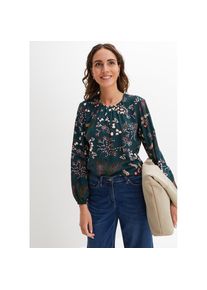 bonprix Langarmbluse &raquo;Bluse aus nachhaltiger Viskose&laquo; Bluse aus nachhaltiger Viskose gr&uuml;n, Gr&ouml;&szlig;e 44