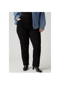 LEVI'S&reg; PLUS Levi's Plus Straight-Jeans &raquo;724 PL HR STRAIGHT&laquo; schwarz, Gr&ouml;&szlig;e 16 (48)