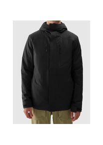 4F Skijacke mit Kapuze Winterjacke schwarz, Gr&ouml;&szlig;e XXL