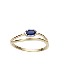 Firetti Goldring &raquo;Schmuck Geschenk Gold 333 Damenring Goldring Edelstein Farbstein&laquo; mit Saphir blau, Gr&ouml;&szlig;e 19
