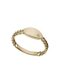 Firetti Diamantring &raquo;Schmuck Geschenk Gold 333 Damenring Goldring Panzerkette&laquo; mit Brillant goldfarben, Gr&ouml;&szlig;e 18