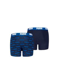 Puma Boxershorts &raquo; BOYS EVERYDAY LOGO PRINT BOXERS 2P&laquo; Packung, 2er Pack, mit breitem Logobund blau, Gr&ouml;&szlig;e 158/164