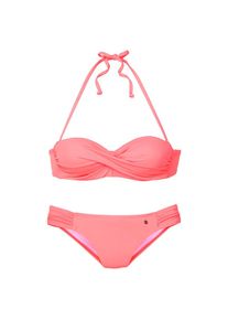 s.Oliver B&uuml;gel-Bandeau-Bikini mit Raffung orange, Gr&ouml;&szlig;e 42