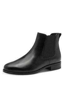 Tamaris Chelseaboots , Blockabsatz, Basic, Stiefelette mit Antik Finish schwarz, Gr&ouml;&szlig;e 37