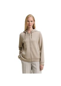 Tom Tailor Kapuzensweatjacke mit Viskose und Stretch beige, Gr&ouml;&szlig;e XXL