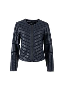 Mauritius Lederjacke &raquo;MWSuri&laquo; im Materialmix, Mesh-Eins&auml;tze