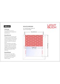 LICHTBLICK ORIGINAL Rollo &raquo;Klemmfix, ohne Bohren&laquo; blickdicht Blendschutz Sichtschutz mit Bohren/ohne Bohren freih&auml;ngend