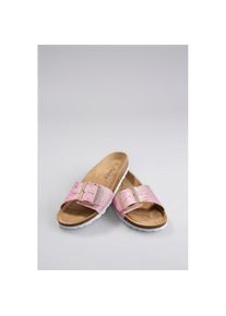 Aniston SHOES Pantolette , Sommerschuh, Strandschuh, Glitzersteine - NEUE KOLLEKTION rosa, Gr&ouml;&szlig;e 42