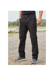 John Devin Trekkinghose Wanderhose mit Zipp- Off Beinen schwarz, Gr&ouml;&szlig;e 46