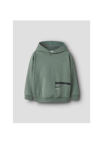 name it Sweatshirt &raquo;NKMOLAF LS NREG SWE WH BRU PB&laquo; gr&uuml;n, Gr&ouml;&szlig;e 158/164