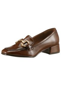 Tamaris Slipper , Blockabsatz, Pumps, Businessschuh mit modischer Zierspange braun, Gr&ouml;&szlig;e 40