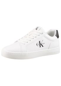 Calvin Klein Jeans Sneaker &raquo;CLASSIC CUPSOLE MONO LTH&laquo; Freizeitsneaker, Halbschuh, Schn&uuml;rschuh in klassischer Optik schwarz-wei&szlig;, Gr&ouml;&szlig;e 43