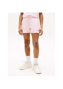 Tommy Hilfiger Sweatshorts &raquo;TOMMY SCRIPT SWEATSHORT&laquo; f&uuml;r Kinder bis 16 Jahre, gl&auml;nzender Logo-Schriftzug rosa, Gr&ouml;&szlig;e 6 (116)
