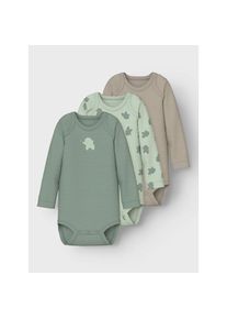 name it Schlafoverall &raquo;NBMBODY 3P LS SEA FOAM ELEPHANT NOOS&laquo; Packung, 3 Stk. blau, Gr&ouml;&szlig;e 62