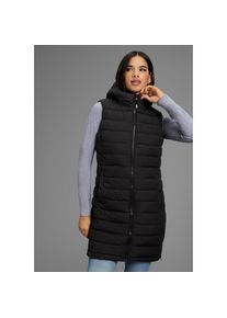 Kangaroos Longweste Wattiert, mit Rei&szlig;verschluss-Schlitzen schwarz, Gr&ouml;&szlig;e 38