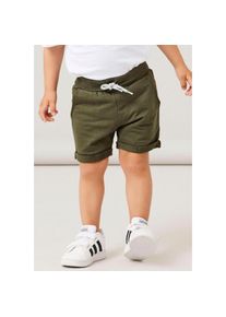name it Sweatshorts &raquo;NKMVERMO LONG SWE SHORTS UNB F NOOS&laquo; Baumwolle, Umschlagsaum gr&uuml;n, Gr&ouml;&szlig;e 152