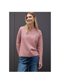 Street One Rundhalspullover mit Rippb&uuml;ndchen