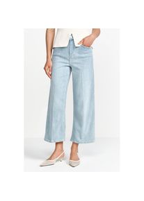 RICHROYAL 7/8-Jeans Culotte Light Blue Satin Denim blau, Gr&ouml;&szlig;e 32
