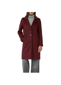 s.Oliver Langmantel mit Reverskragen und Wolle rot, Gr&ouml;&szlig;e 44