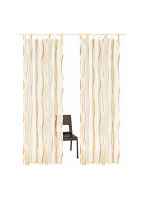 my home Gardine &raquo;DIMONA&laquo; Schlaufen 2 Stk. tlg. 2-er Set, Voile, Polyester, Wellen